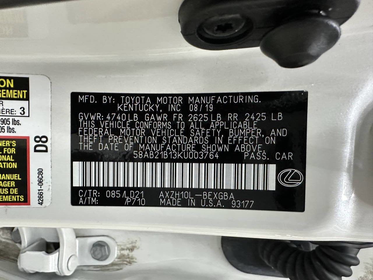 Used 2019 Lexus ES 300h w/ Premium Package image 31