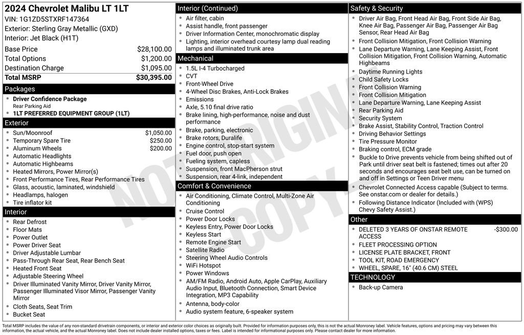 Used 2024 Chevrolet Malibu LT FWD image 10