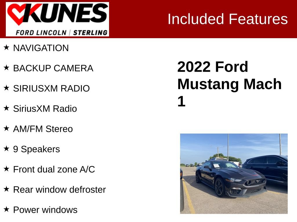 Used 2022 Ford Mustang Mach 1 RWD image 2