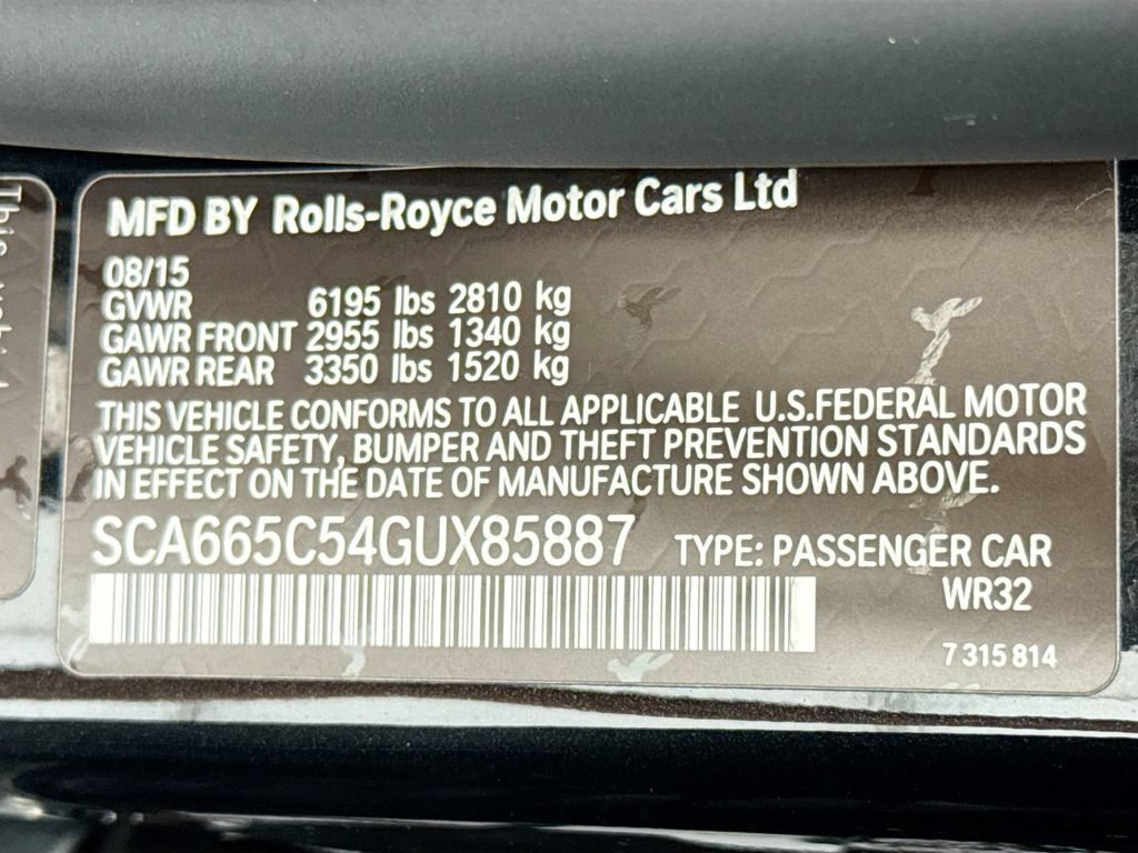 Used 2016 Rolls-Royce Wraith RWD image 32
