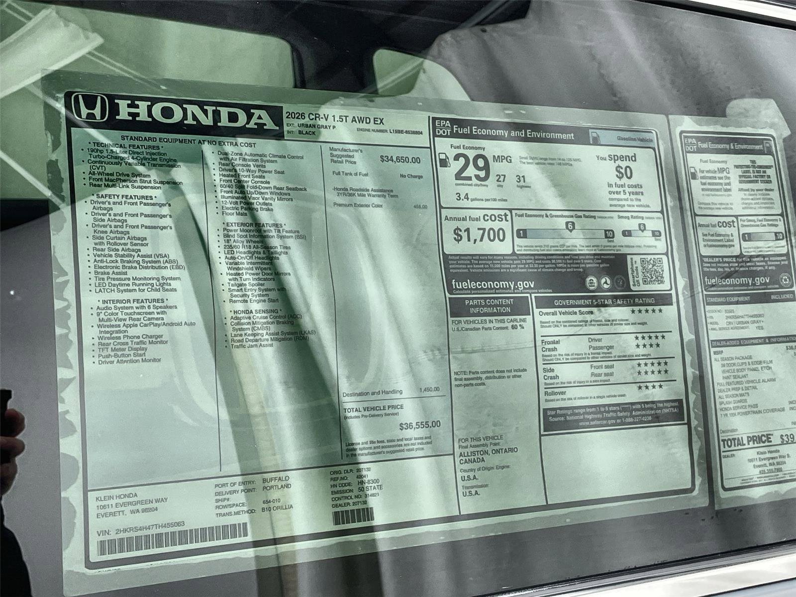 New 2026 Honda CR-V EX image 33