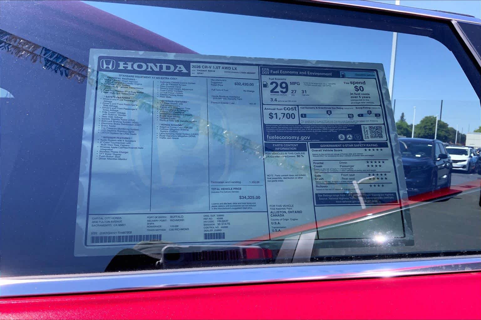 New 2026 Honda CR-V LX image 21
