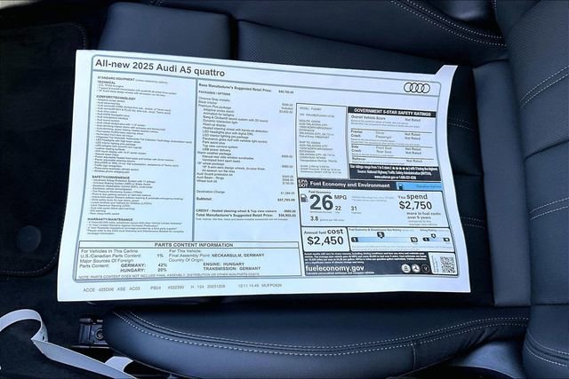 New 2025 Audi A5 2.0T Premium Plus image 14