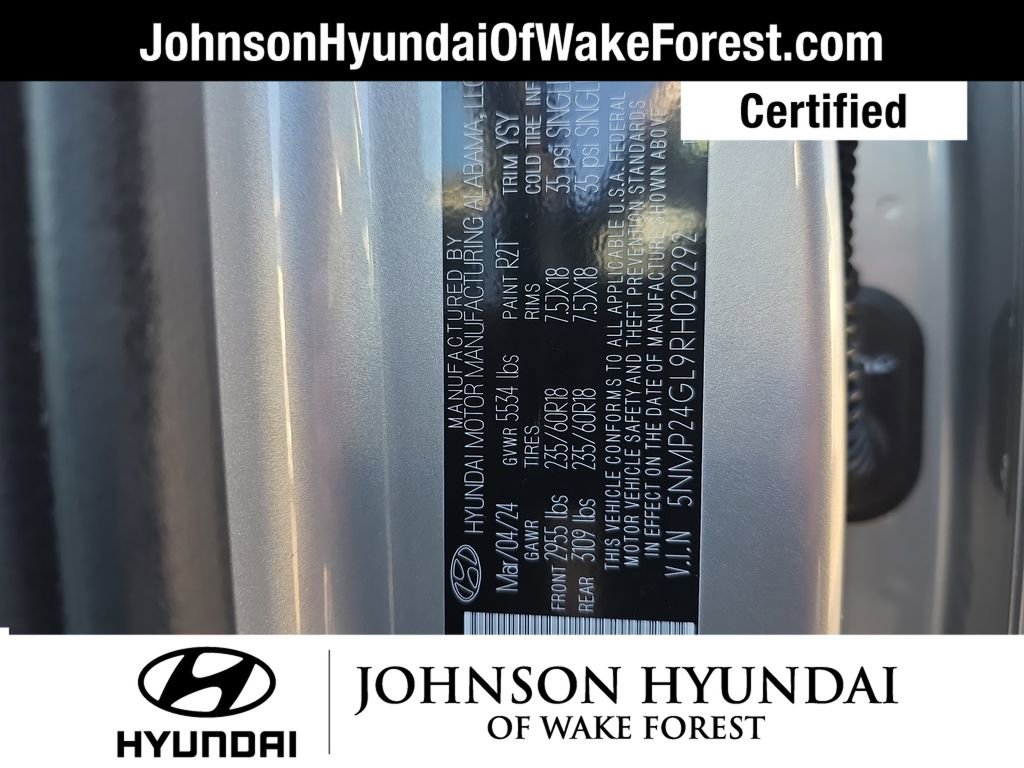 Certified 2024 Hyundai Santa Fe SEL image 47