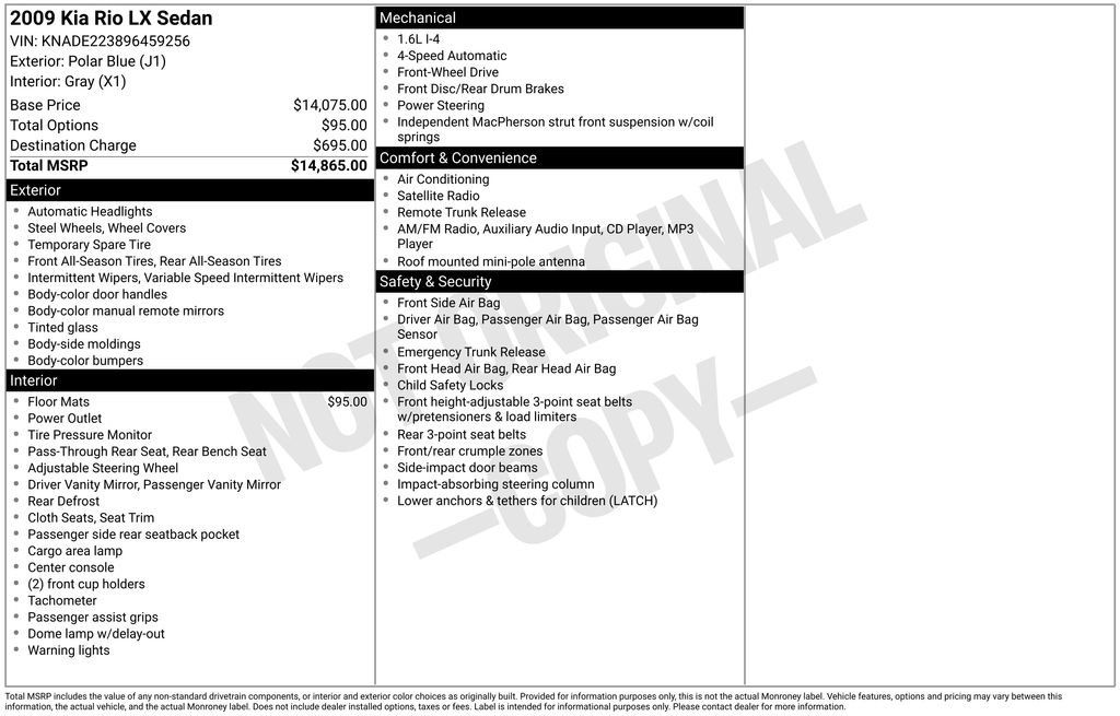 Used 2009 Kia Rio LX image 32