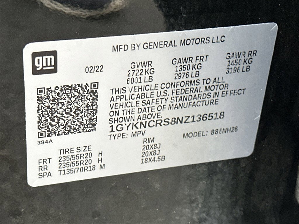 Certified 2022 Cadillac XT5 Premium Luxury w/ LPO, ONYX Package image 38