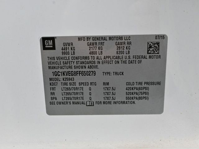 Used 2015 Chevrolet Silverado 2500 LT w/ LT Convenience Package image 47