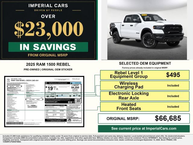 Used 2025 RAM 1500 Rebel w/ Rebel Level 1 Equipment Group AWD/4WD image 3