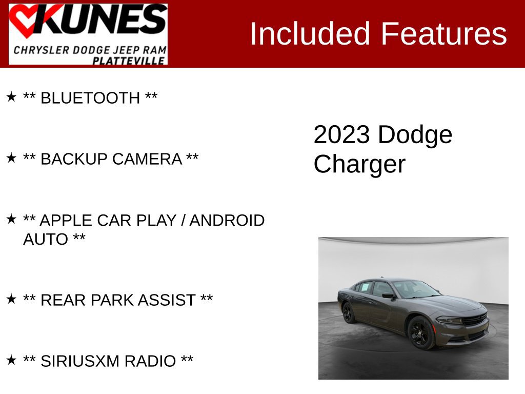 Used 2023 Dodge Charger SXT RWD image 2