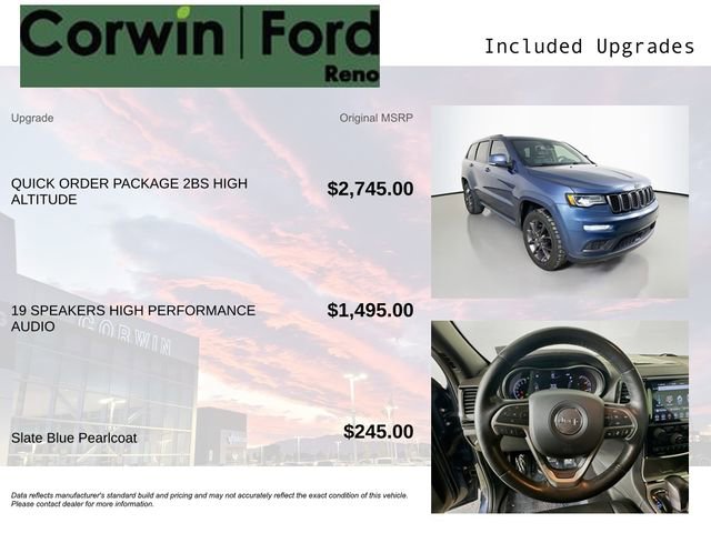 Used 2020 Jeep Grand Cherokee High Altitude AWD/4WD image 3