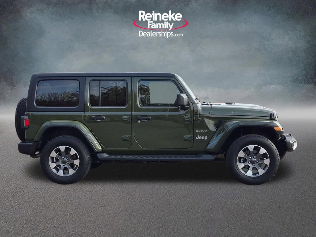 Used 2021 Jeep Wrangler Unlimited Sahara w/ Uconnect 4C Nav & Sound Group AWD/4WD image 5