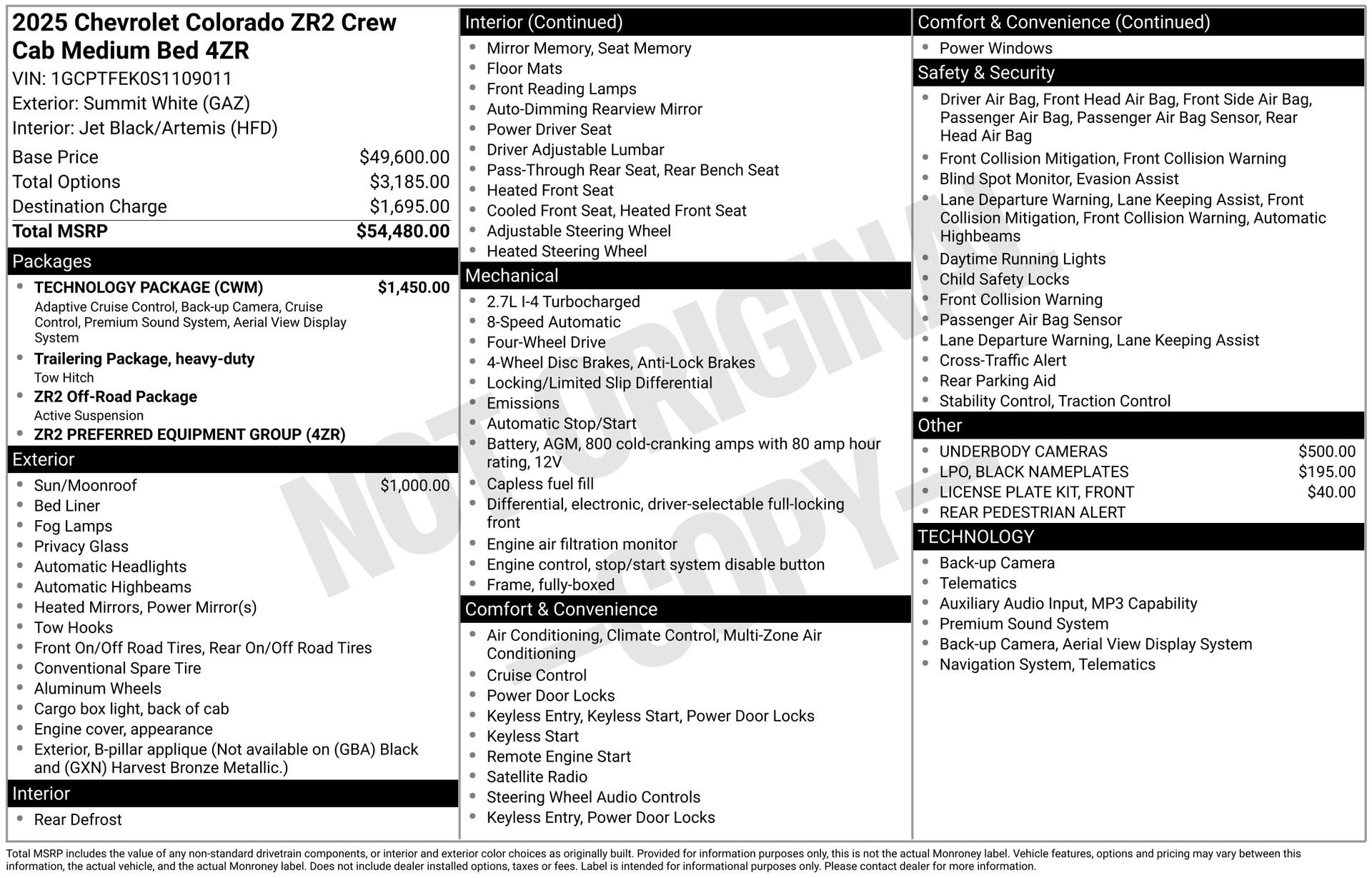 Certified 2025 Chevrolet Colorado ZR2 w/ Technology Package image 4