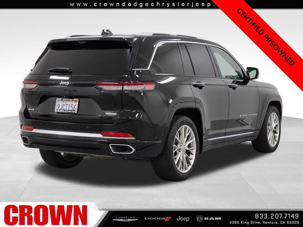 Certified 2023 Jeep Grand Cherokee Summit w/ Adv Protech Group IV AWD/4WD image 7