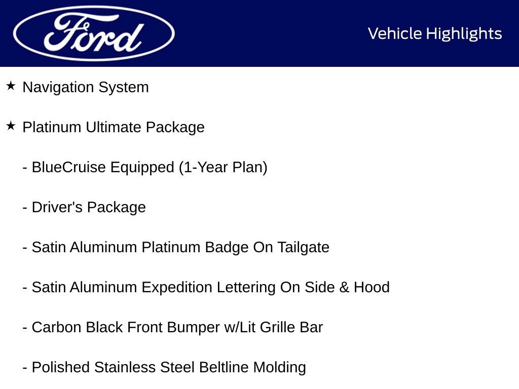 New 2025 Ford Expedition Platinum w/ Platinum Ultimate Package AWD/4WD image 5