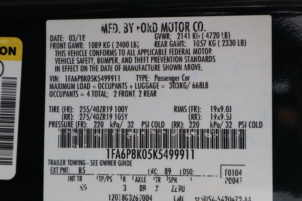 Used 2019 Ford Mustang Bullitt w/ Bullitt Electronics Package RWD image 34