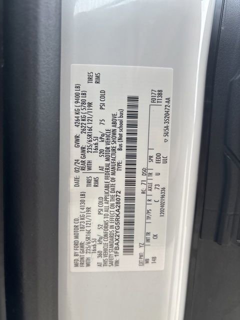 Used 2024 Ford Transit 350 XLT RWD image 8