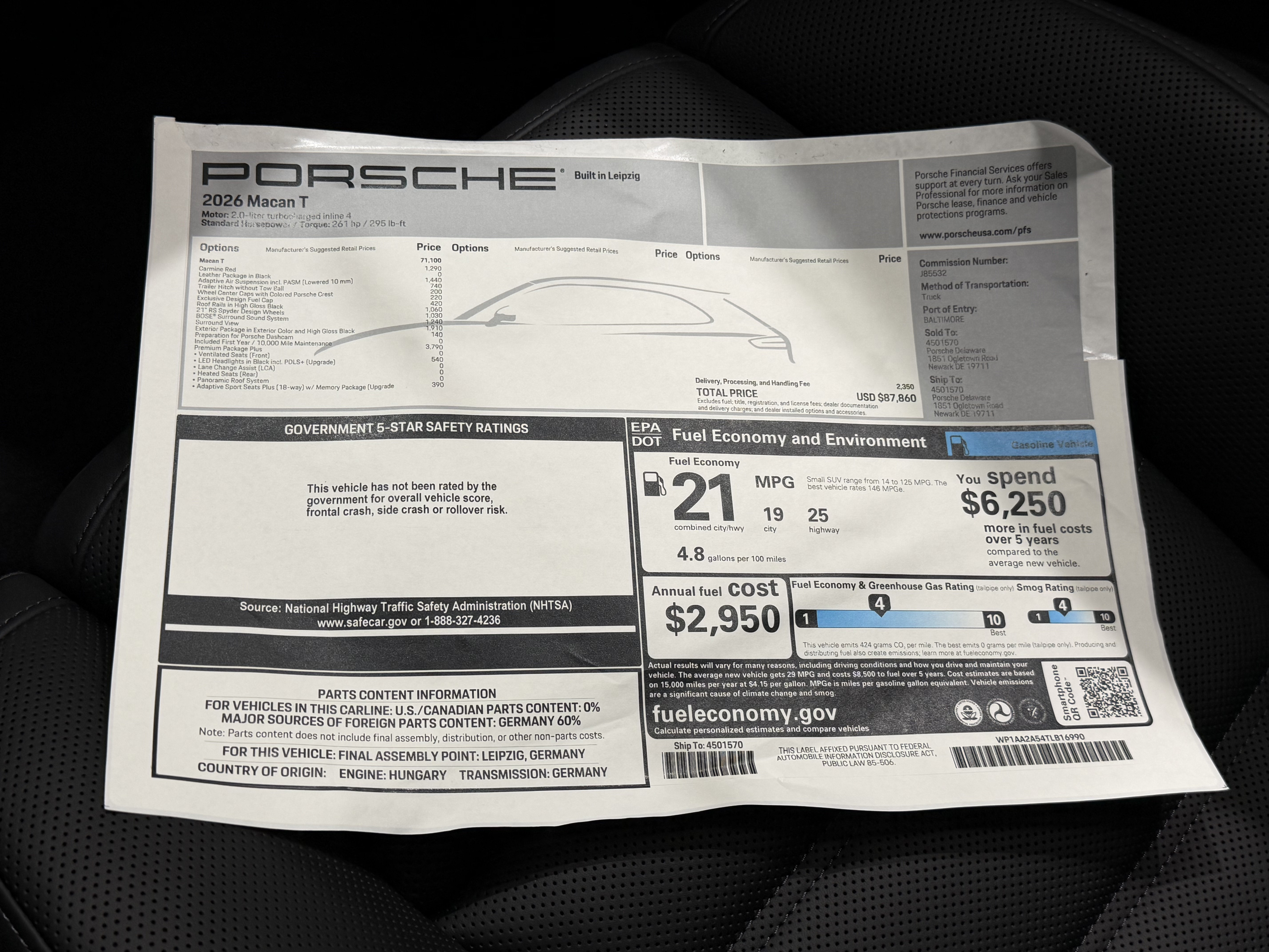 New 2026 Porsche Macan Turbo AWD/4WD image 61