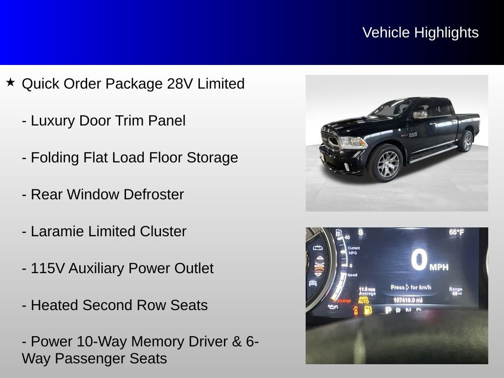 Used 2018 RAM 1500 Limited AWD/4WD image 12