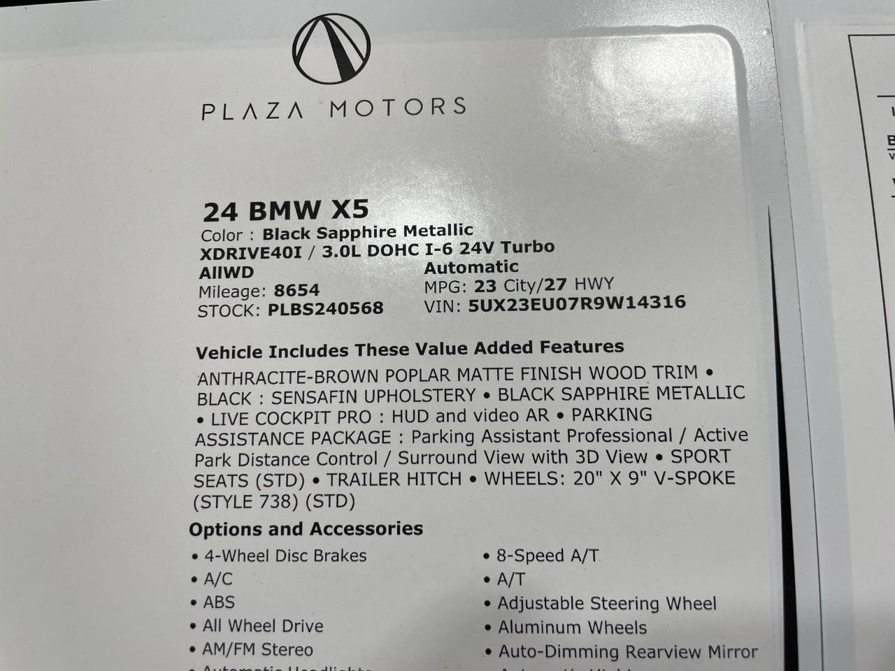 Used 2024 BMW X5 xDrive40i w/ Parking Assistance Package image 40