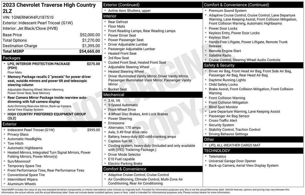 Used 2023 Chevrolet Traverse High Country image 21