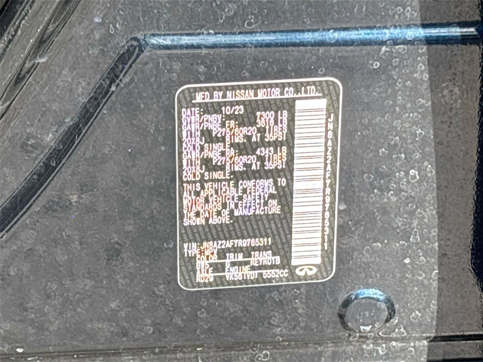 Used 2024 INFINITI QX80 Luxe image 33