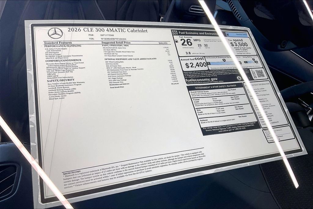 New 2026 Mercedes-Benz CLE 300 4MATIC Cabriolet image 12