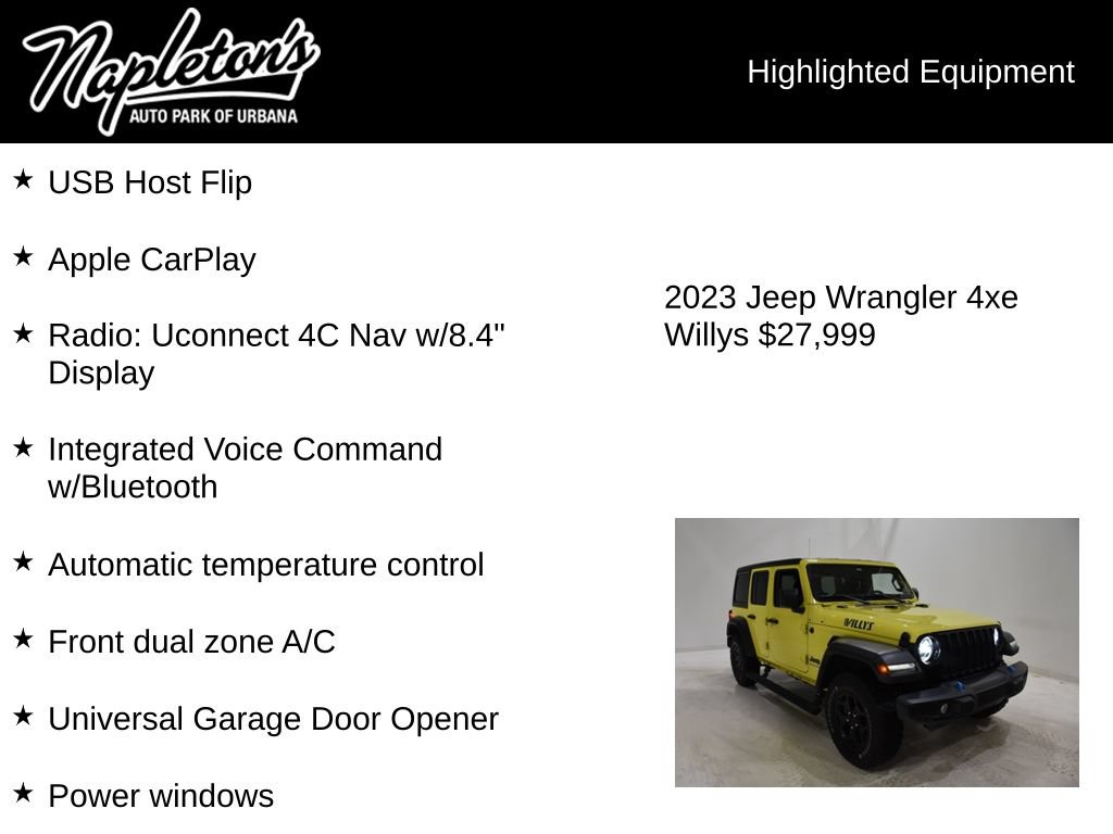 Used 2023 Jeep Wrangler Unlimited w/ Cold Weather Group AWD/4WD image 16