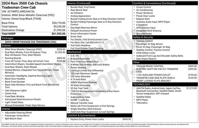 New 2024 RAM 3500 Tradesman image 4