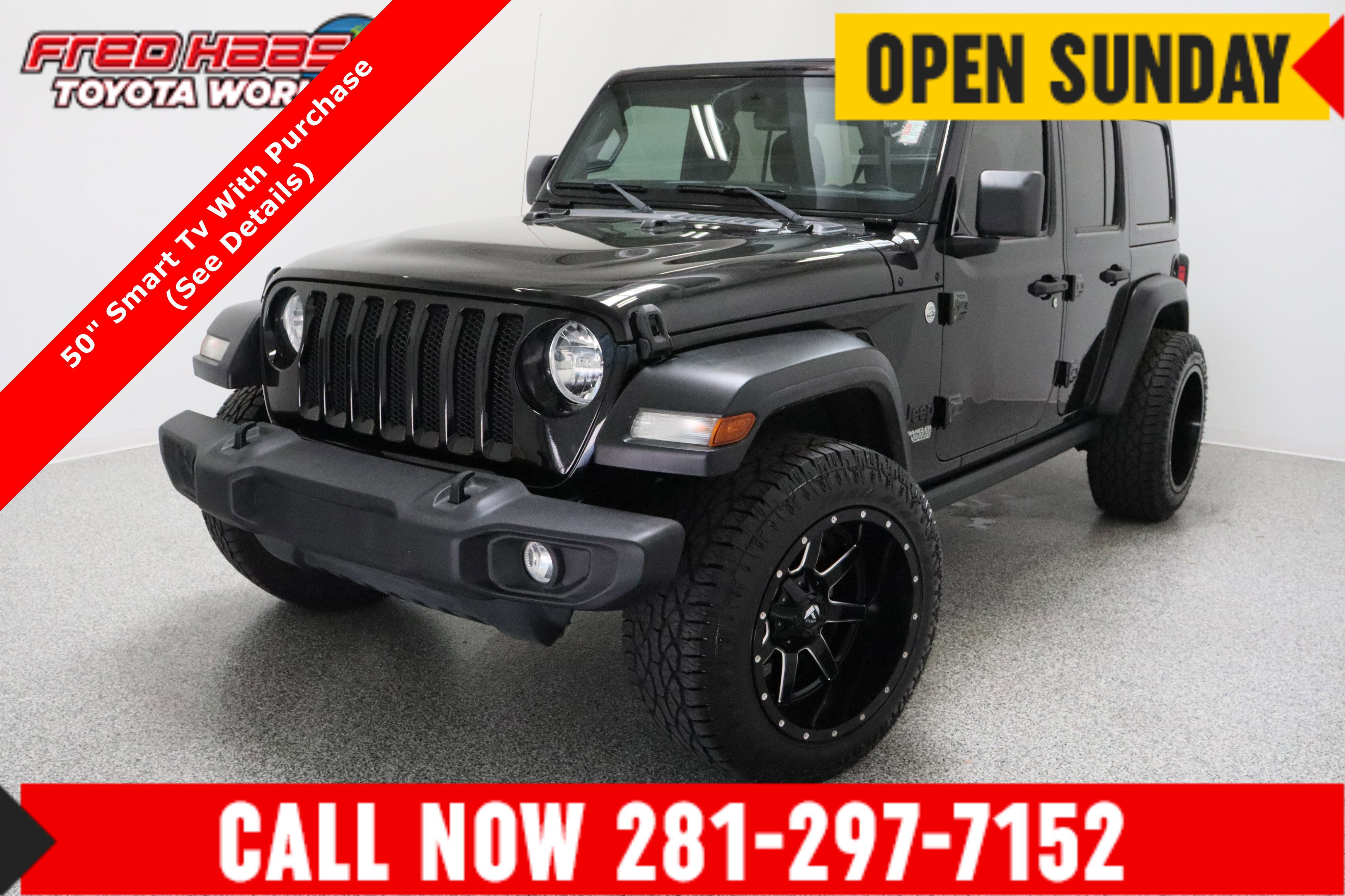 Used 2021 Jeep Wrangler Unlimited Sport w/ Sun And Sound Package AWD/4WD image 1