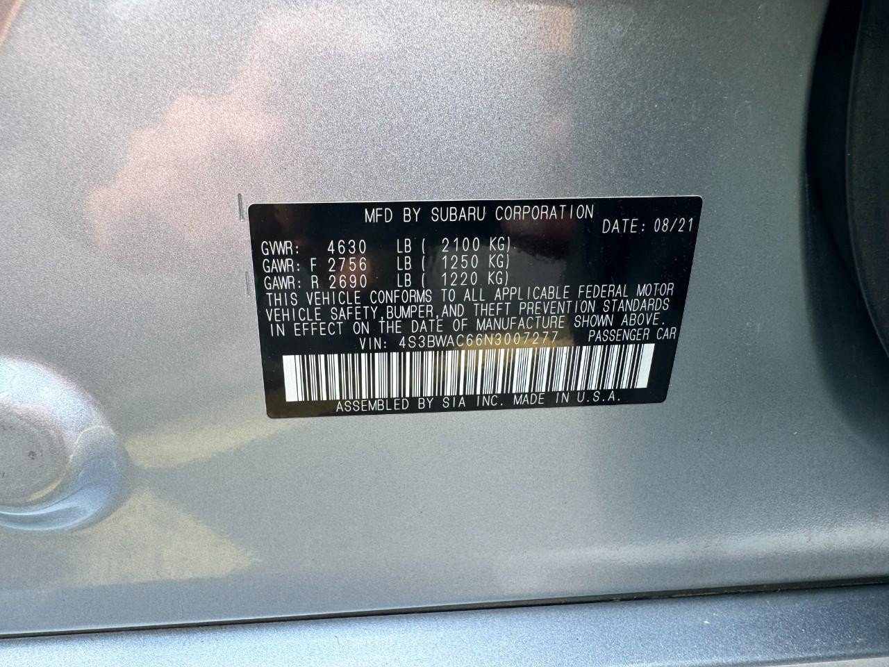 Used 2022 Subaru Legacy Premium w/ Popular Package #1 image 26