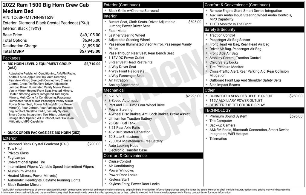 Used 2022 RAM 1500 Big Horn AWD/4WD image 9