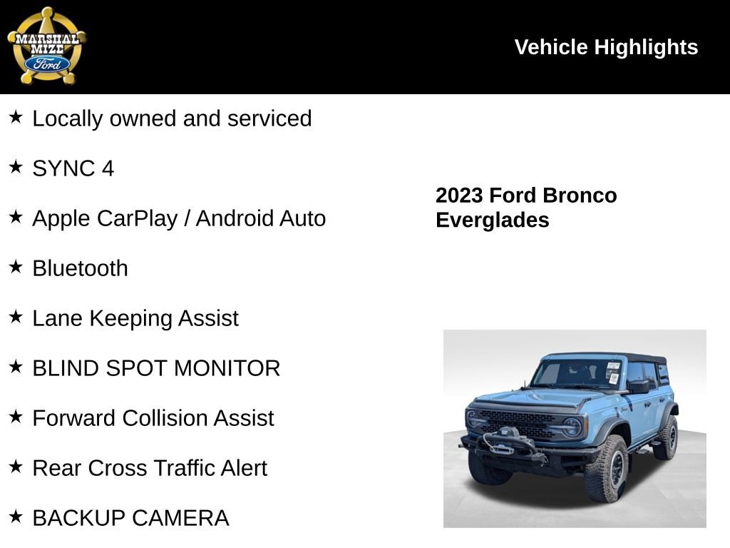 Used 2023 Ford Bronco Everglades image 2