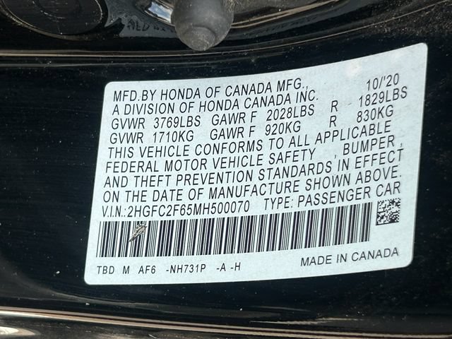 Used 2021 Honda Civic LX image 13
