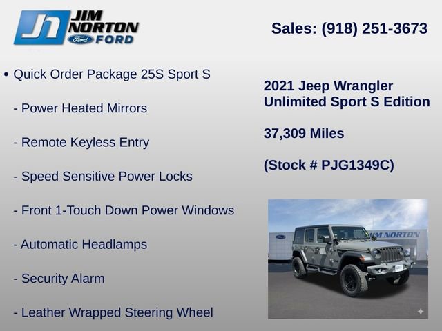 Used 2021 Jeep Wrangler Unlimited Sport image 31