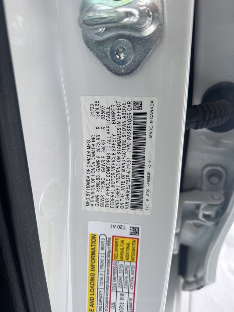 Certified 2023 Honda Civic Sport image 22