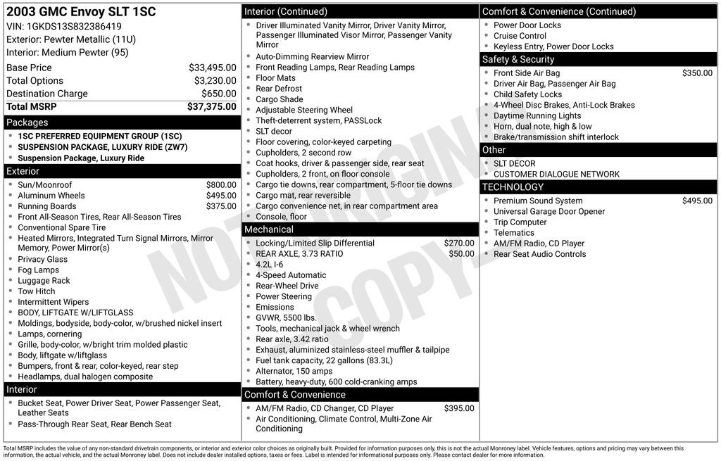 Used 2003 GMC Envoy SLT image 6