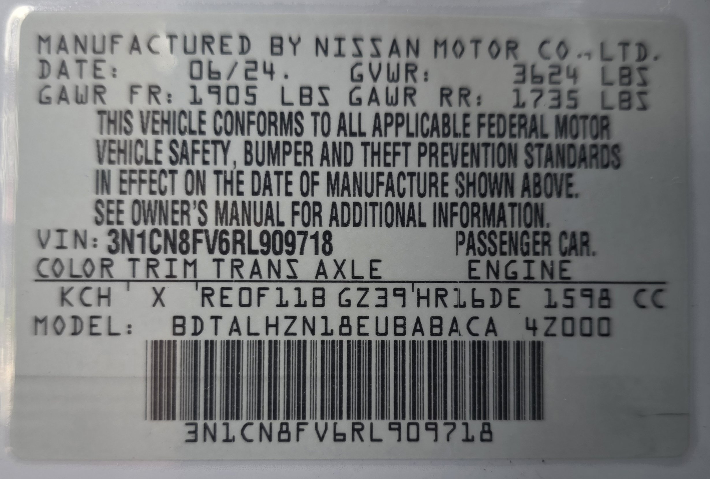 Used 2024 Nissan Versa SR FWD image 36