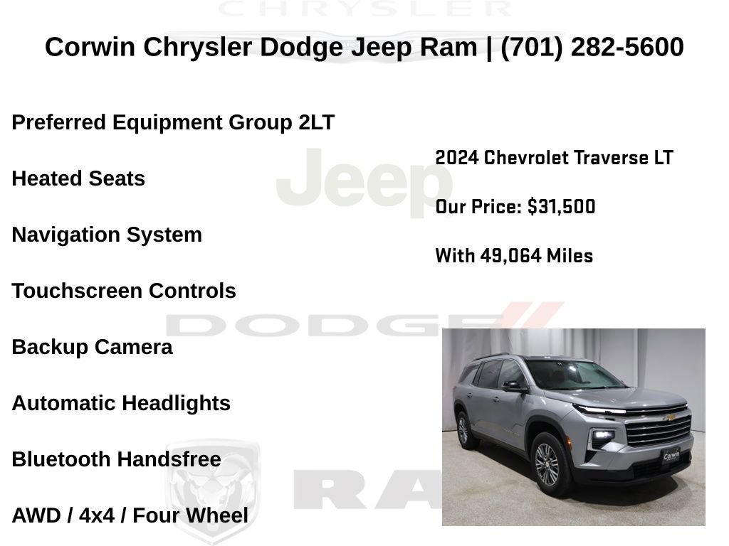 Used 2024 Chevrolet Traverse LT image 6
