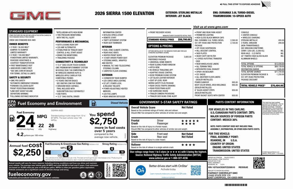 New 2026 GMC Sierra 1500 Elevation w/ Elevation Premium Package image 4