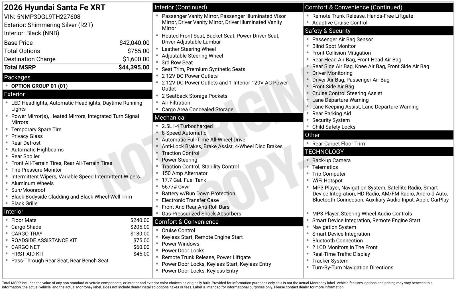 New 2026 Hyundai Santa Fe XRT AWD/4WD image 20