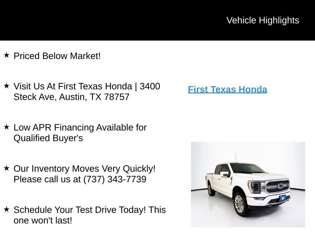 Used 2021 Ford F150 Limited AWD/4WD image 10