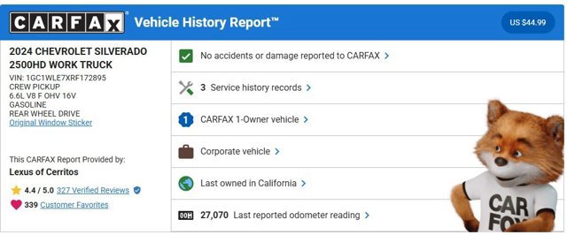 Used 2024 Chevrolet Silverado 2500 W/T w/ WT Convenience Package image 3