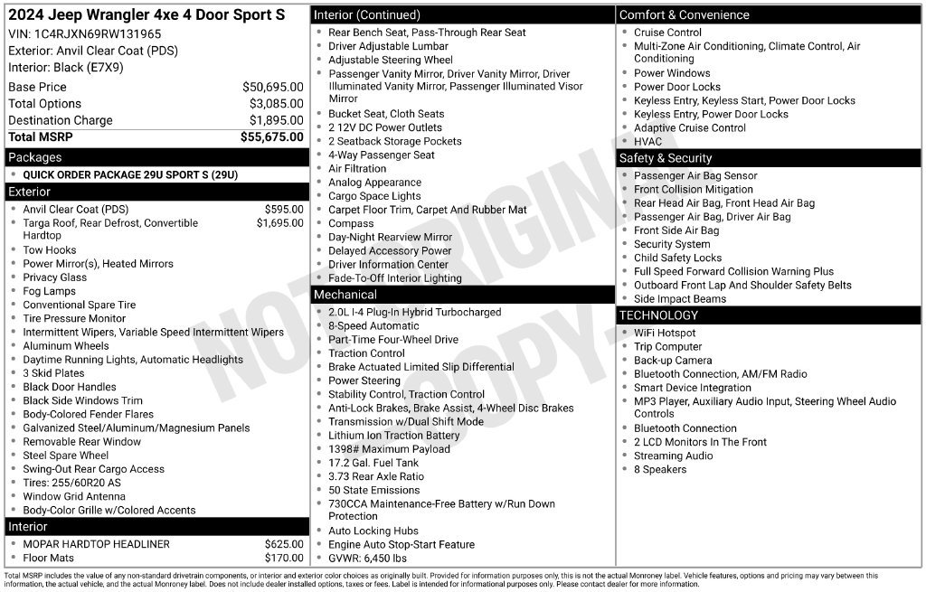 Used 2024 Jeep Wrangler Unlimited AWD/4WD image 5