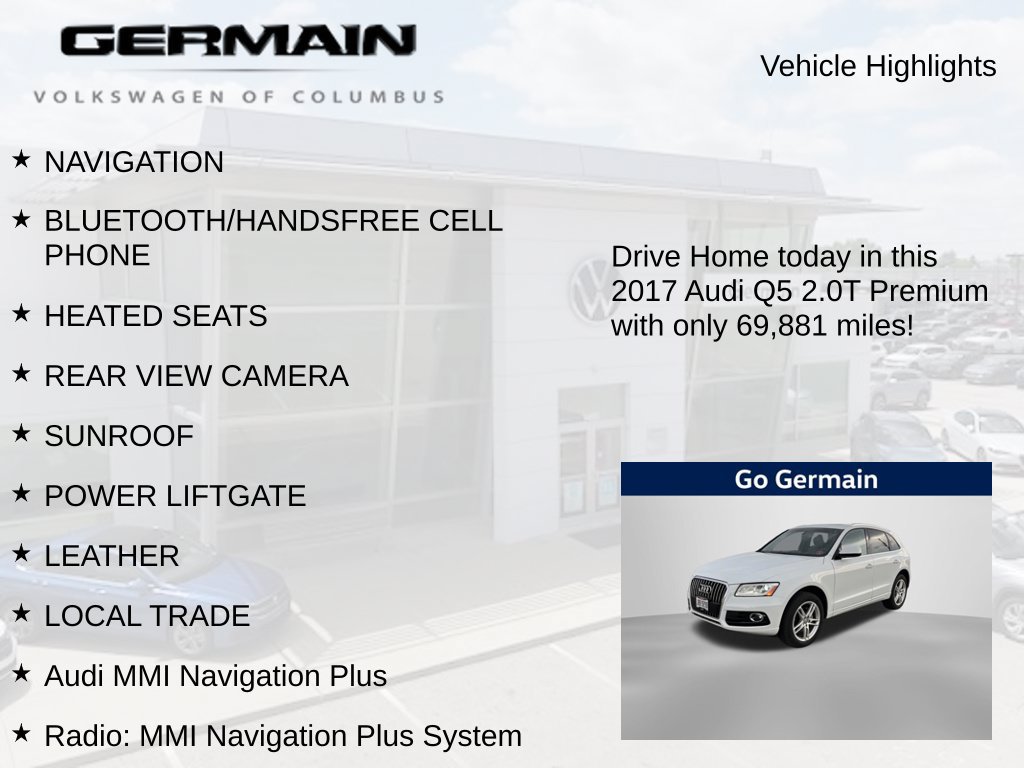 Used 2017 Audi Q5 2.0T Premium w/ Audi MMI Navigation Plus AWD/4WD image 5
