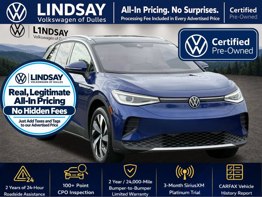 Certified 2022 Volkswagen ID.4 Pro S w/ Gradient Package