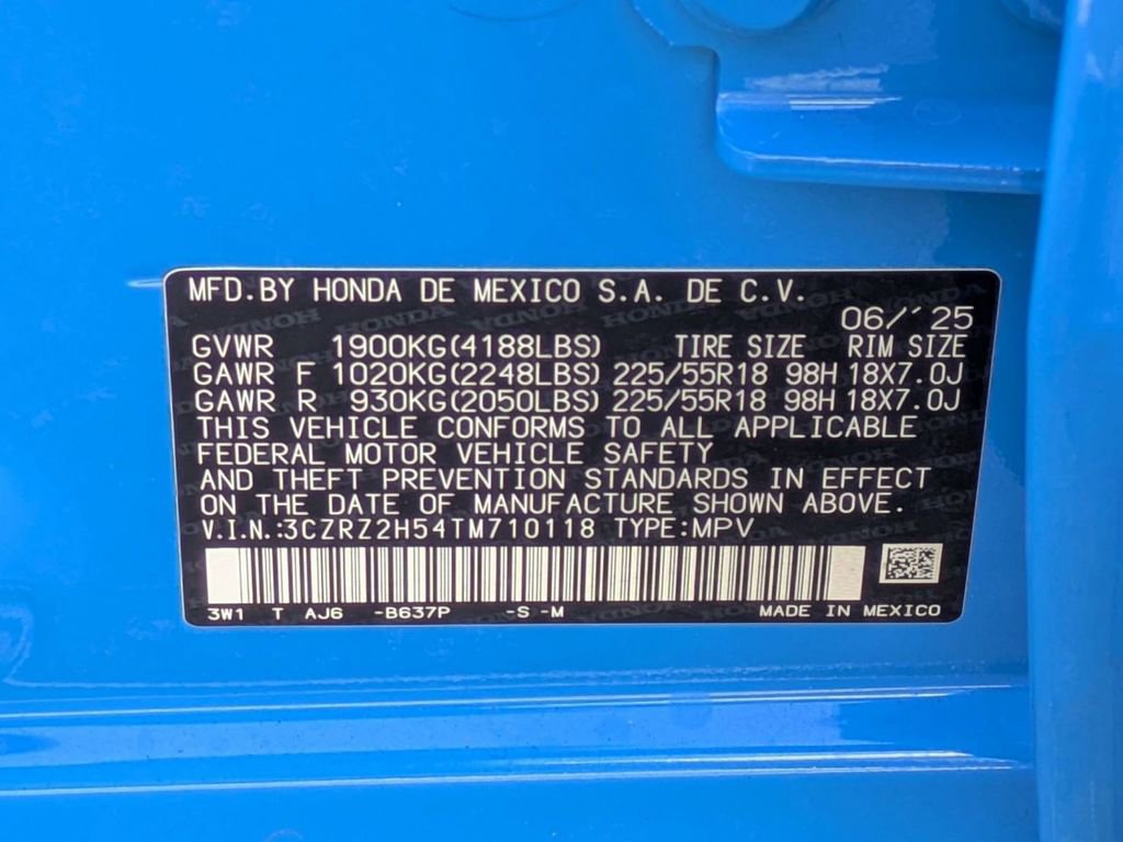 Certified 2026 Honda HR-V Sport image 25