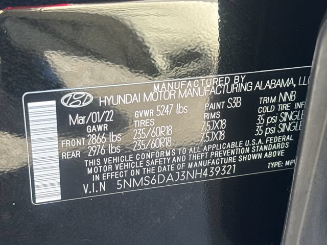 Used 2022 Hyundai Santa Fe XRT AWD/4WD image 30
