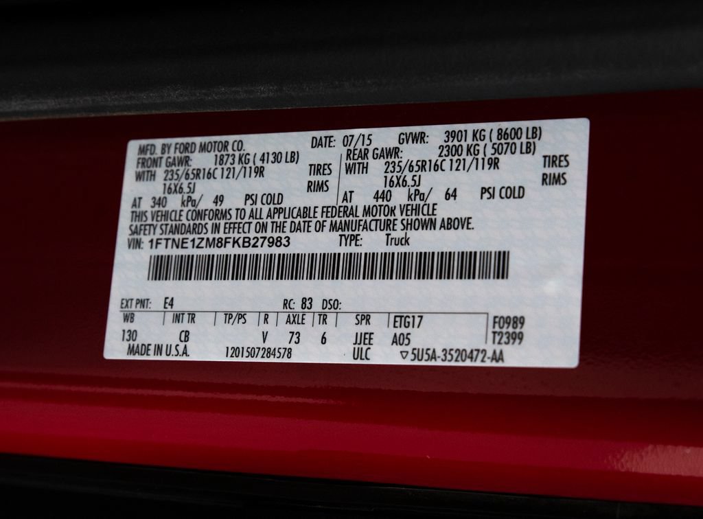 Used 2015 Ford Transit 150 130 Low Roof RWD image 33