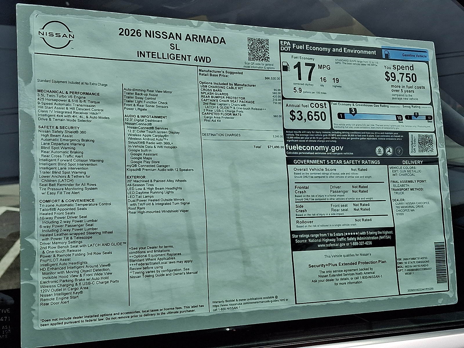 New 2026 Nissan Armada SL w/ Captain's Chari Seat Package AWD/4WD image 21