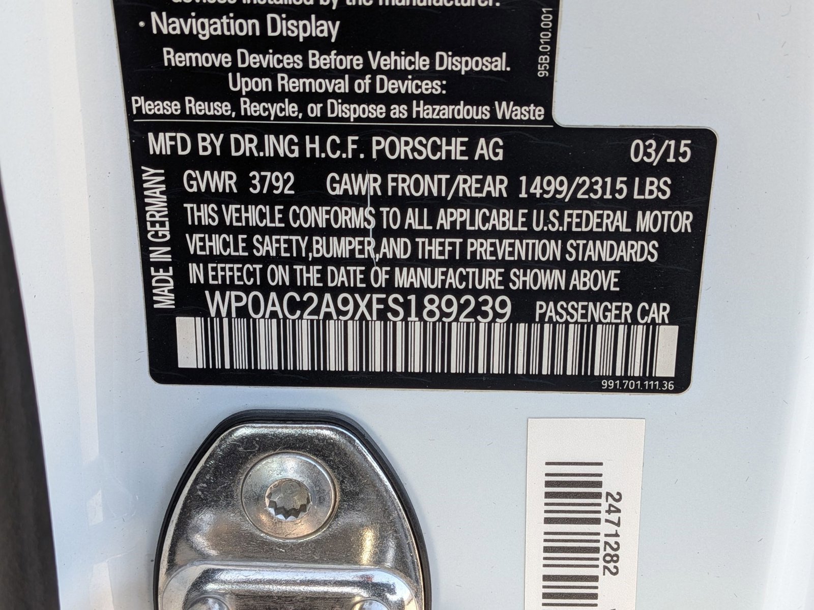 Used 2015 Porsche 911 GT3 image 25